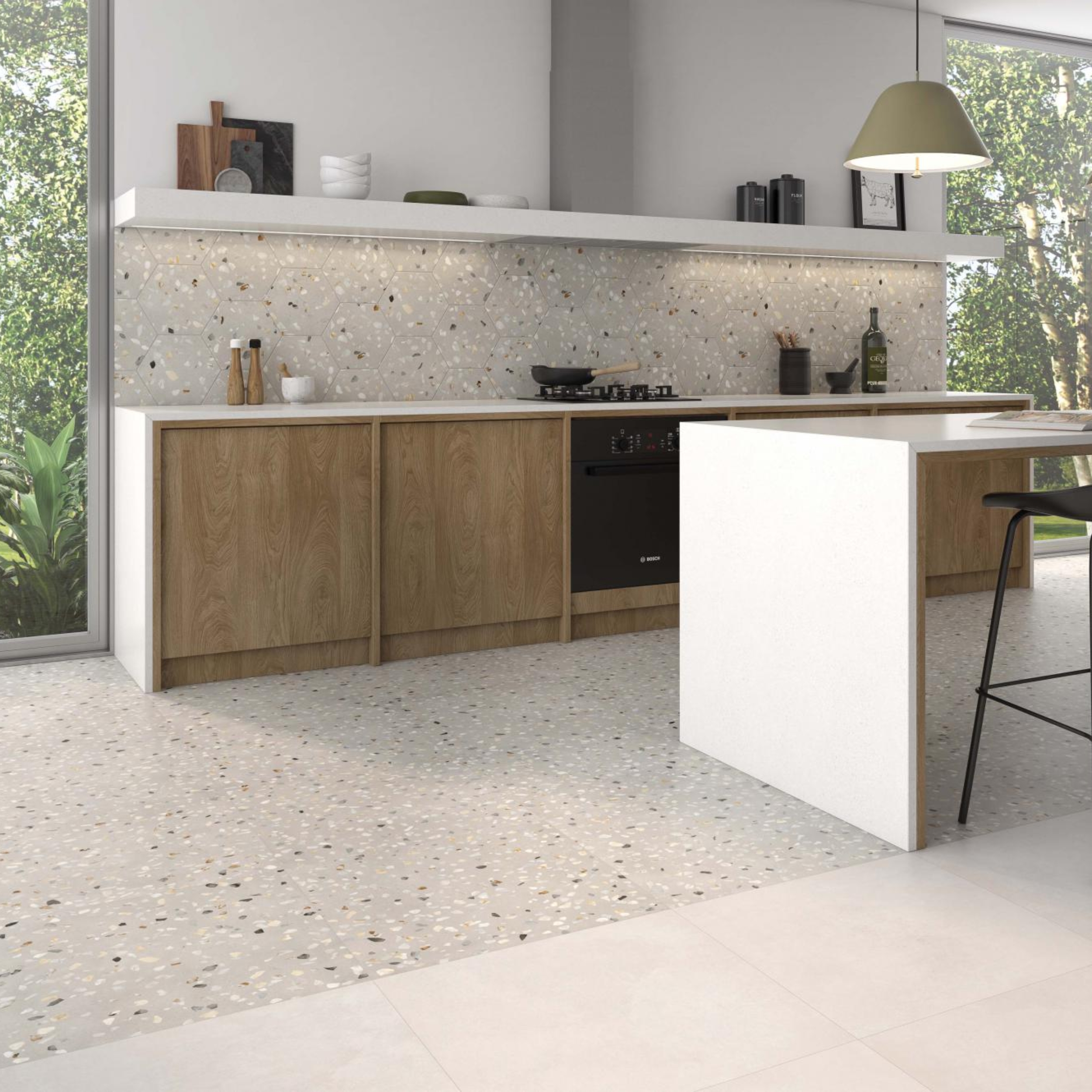 Carrelage Terrazzo Doria Greige