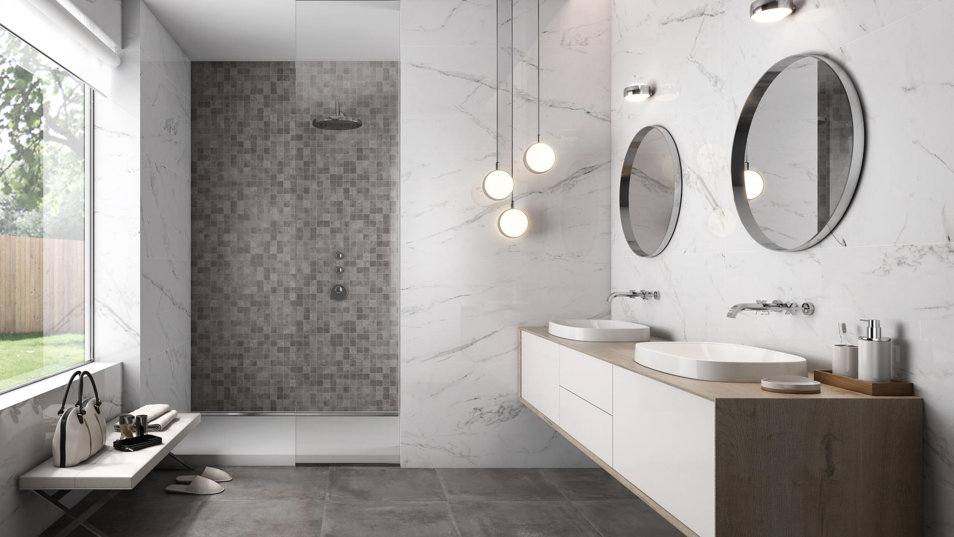 Carrelage Terrazzo Doria Bianco