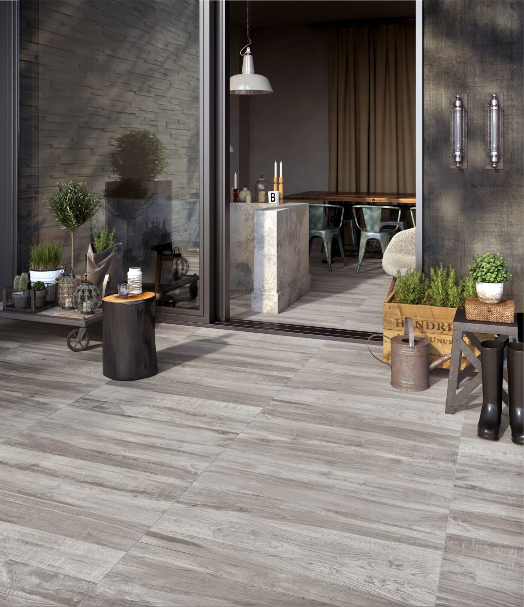 Carreau de ciment HEXA Terni Noir 23×27