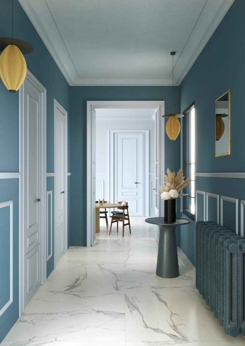 Carreau de ciment HEXA Terni Noir 23×27