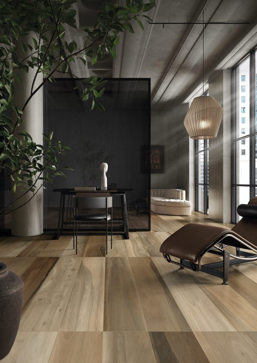 Carreau de ciment HEXA Terni Noir 23×27