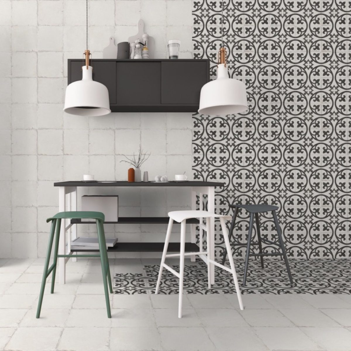 Carreau de ciment Chez Coco Floral 25×25