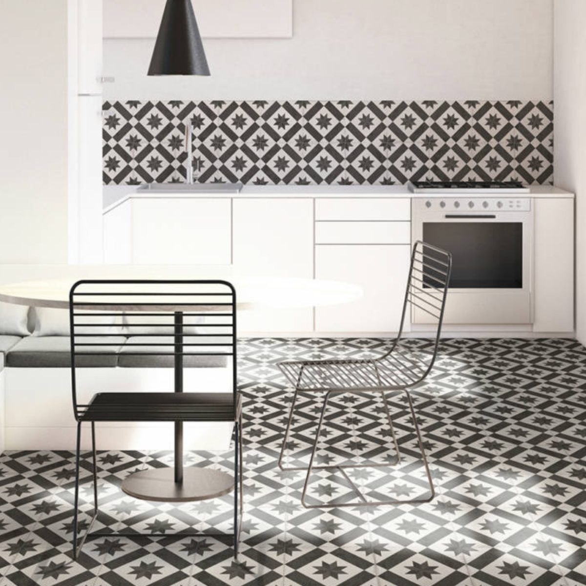 Carreau de ciment Chez Coco Star 25×25