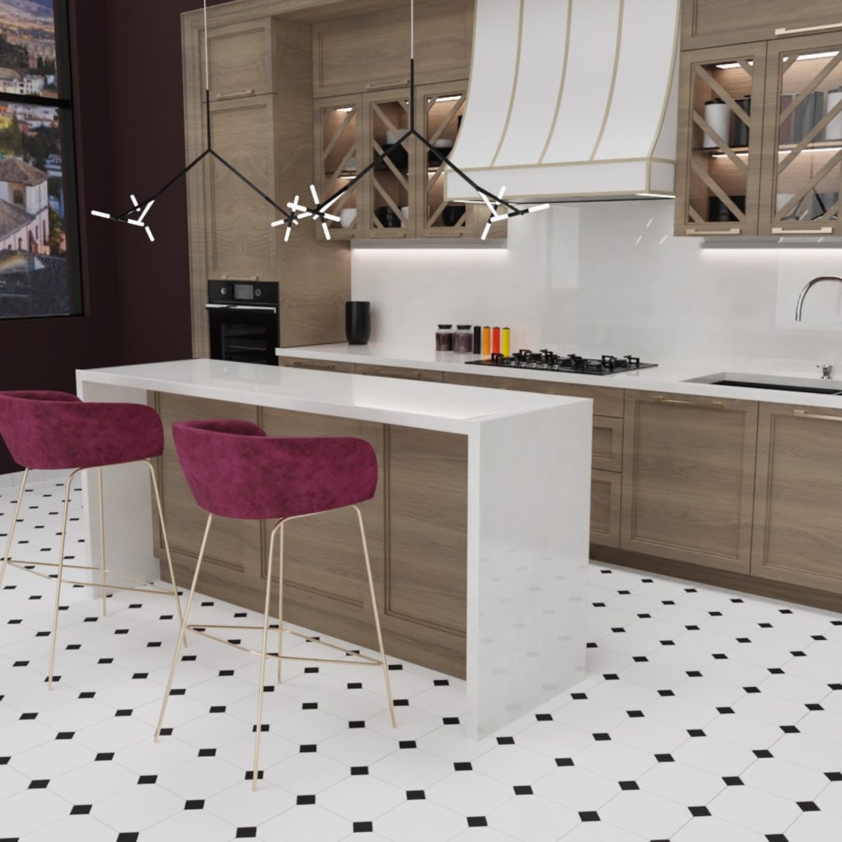 Carreau de ciment Octo 20×20