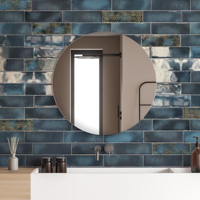 Carrelage Zellige Cosmos Blue 6,9×24