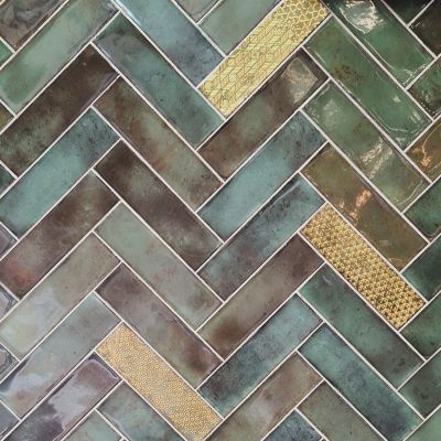 Carrelage Zellige Cosmos Green Decor 6,9×24