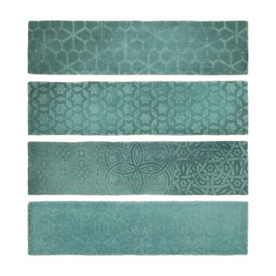 Carrelage Zellige Tetuan Bleu Aube 7,5×30