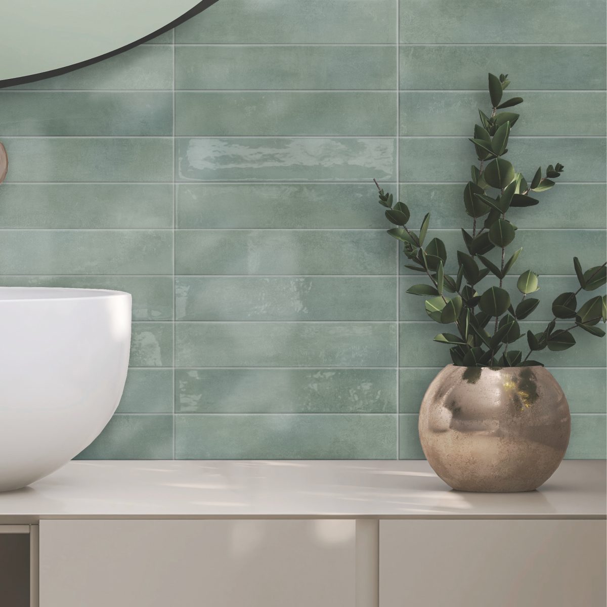 Carrelage Zellige Symphony Mint 5×25