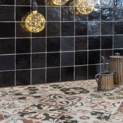 Carrelage Zellige Almoradi Noir 10×10