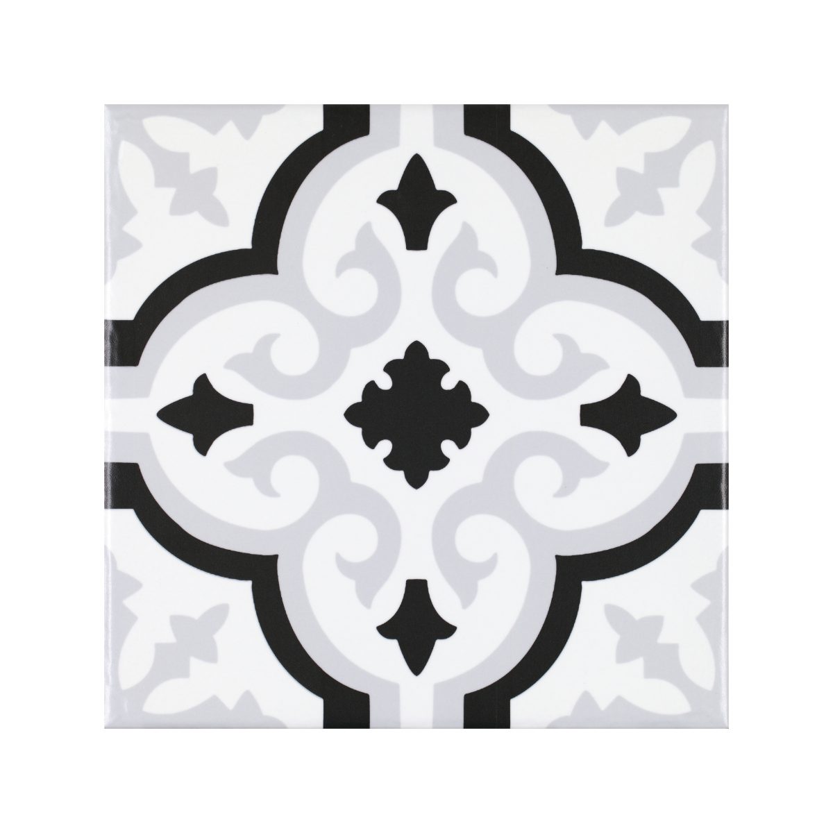 Carreau de ciment Orly Blanc 20×20