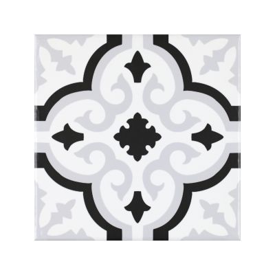 Carreau de ciment Orly Blanc 20×20