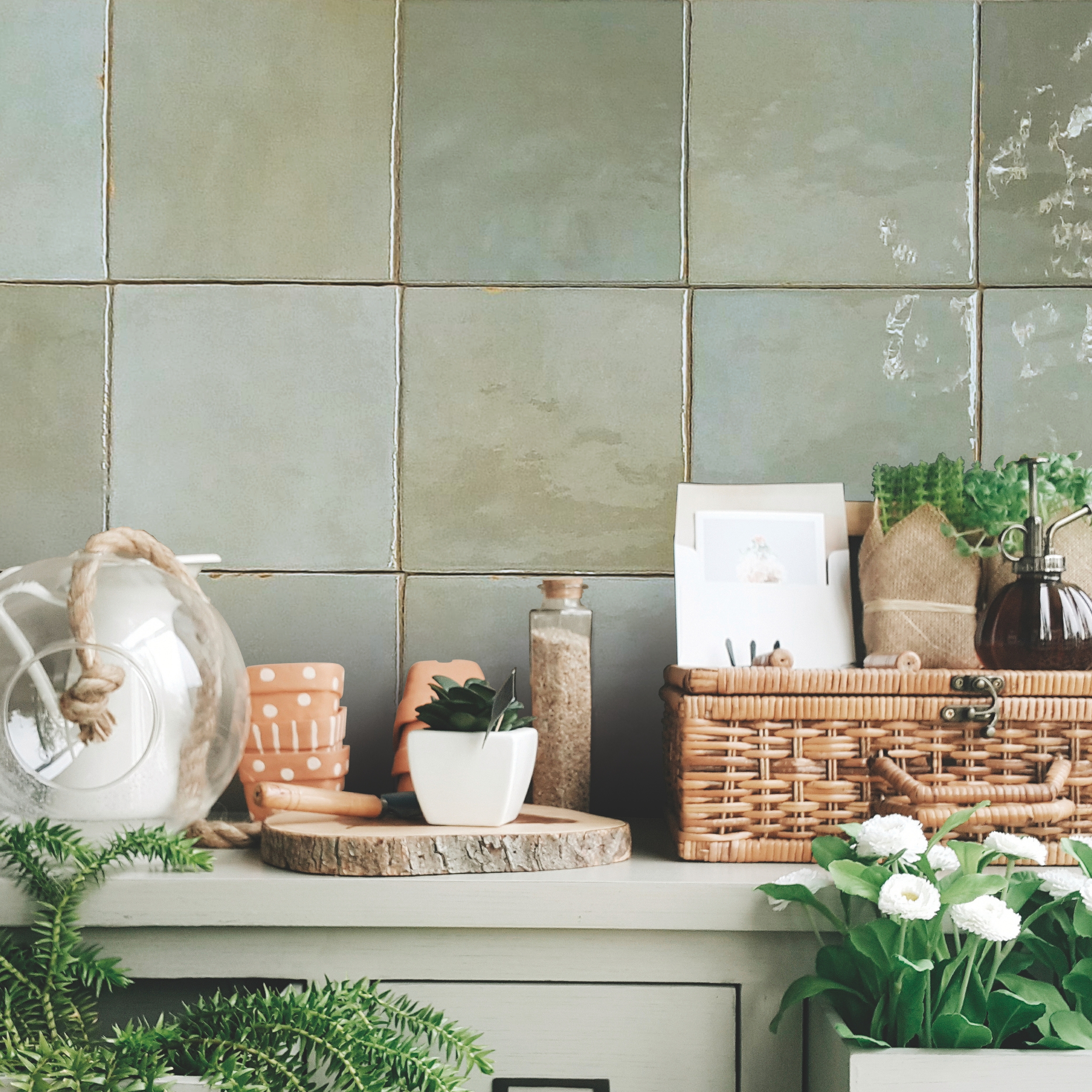 Carrelage Zellige Cosmos White 6,9×24